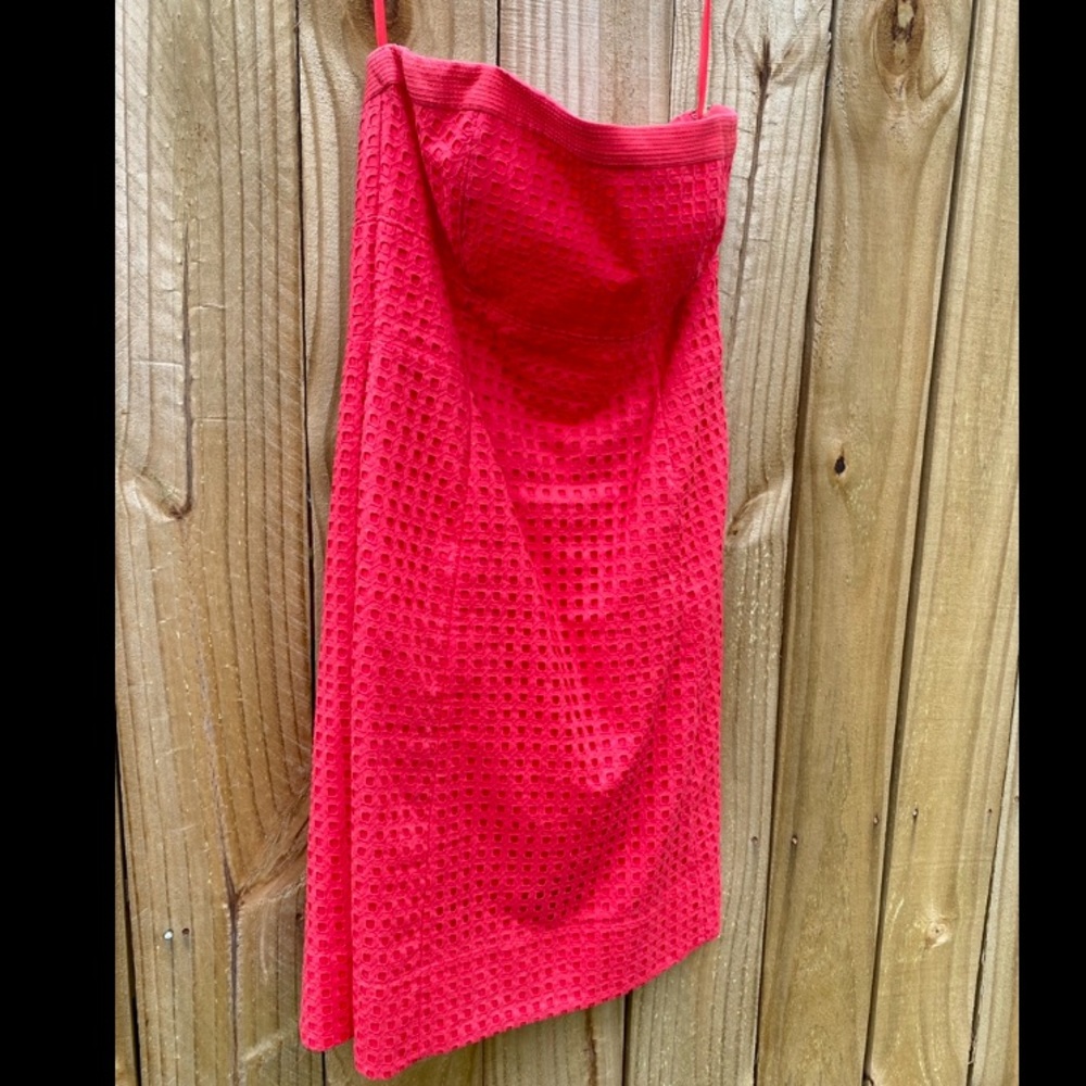 Strapless Red Dress Size 4